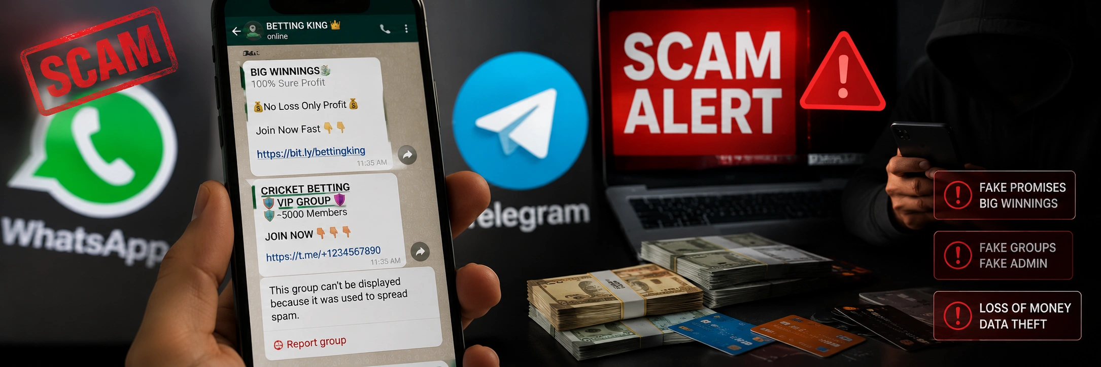  Scam 7 — Telegram & WhatsApp Group Scams