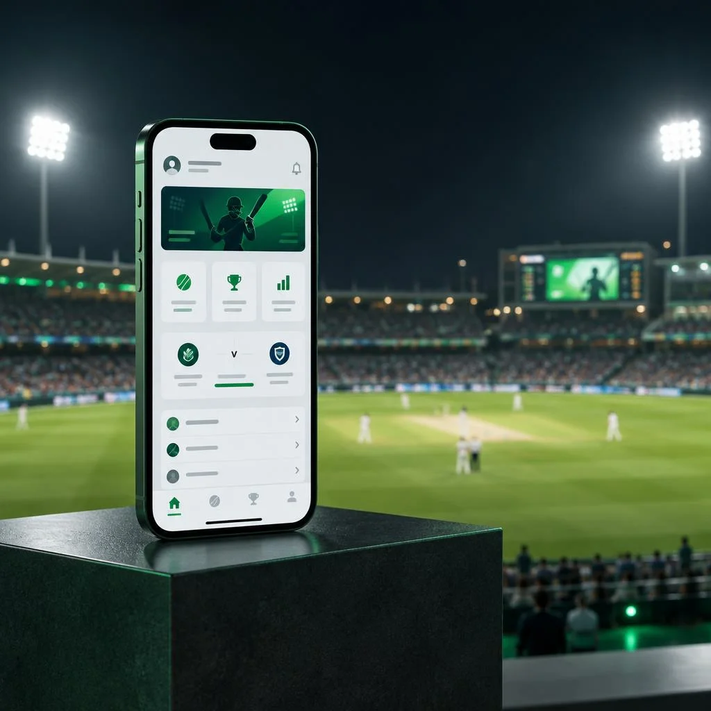 A smartphone displaying a sports account interface